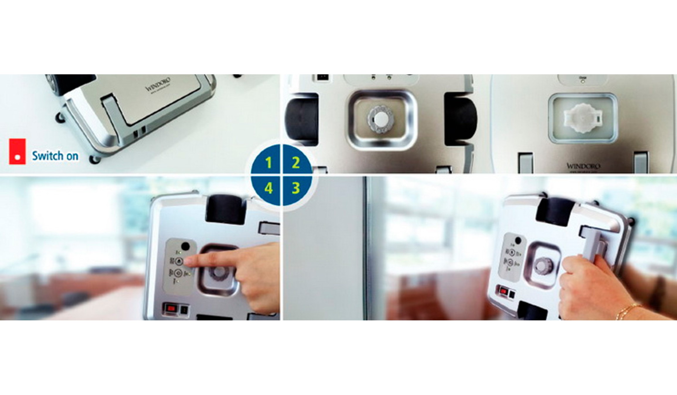 Тест робота для мойки окон Windoro